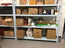 帆影 货架仓储超市家用展示架仓库货物架储物架架多层置物架铁架钢架 轻型白色主架 长200*宽40*高200四层 实拍图