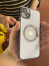 卡莱澳【不易发黄】苹果14plus手机壳iphone14plus电镀磁吸保护套带镜头膜全包超薄防摔壳 暗夜紫 实拍图
