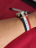 比握特（BeauW）尼龙表带代用dw手表配件帆布带手表链原装男女手表带防水透气通用 蓝白蓝【玫瑰金扣】 20mm 实拍图