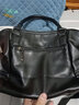 北狐女式手提包真皮女包时尚头层牛皮单肩斜挎包女中年妈妈大气软皮包 黑色 实拍图