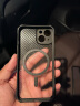 友谷 Magsafe磁吸手机套苹果14pro手机壳保护壳超薄碳纤维纹全包防摔硅胶软套 苹果13（6.1英寸）碳纤维纹磁吸壳 实拍图