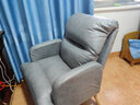 梵右电脑椅学生学习靠背椅子可躺老板人体工学椅懒人沙发椅书房办公椅 科技布灰色+脚踏（普通款） 实拍图