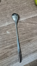 天喜（TIANXI）长柄304不锈钢搅拌勺咖啡勺甜品勺子家用蜂蜜调料勺 银色18CM单只装 实拍图