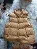 坦博尔羽绒服女轻薄羽绒马甲时尚立领背心短款外套TD238006 奶茶棕 XL (175) 实拍图