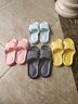 小白丫软底夏浴室拖鞋女按摩抗菌舒适防滑日式简约家居情侣洗澡凉拖鞋Y8 A7果绿39-40适合38-39脚码 实拍图