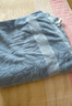 洁丽雅（grace） 浴巾纯棉抗菌大成人A类长绒棉柔软舒适毛巾女男吸水情侣素色简约 防螨蓝灰（140*70） 实拍图