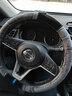 牧语 短毛绒方向盘套冬季汽车把套日产轩逸逍客天籁骐达楼兰阳光骊威奇骏劲客蓝鸟西玛车把套 灰色（D型）-植绒曲线款 实拍图