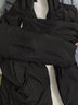 啄木鸟外套男士装中长款秋冬季潮流加绒加厚款夹克宽松大码衣服外套 黑色（常规款） XL 实拍图