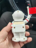 迪加伦 太阳能宇航员汽车摆件网红车载太空人电脑桌面装饰中控台装饰用品车内摆设送礼物男士女 白色 实拍图