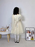 彬单儿童礼服春秋长袖公主裙女童主持人钢琴演出服8188 香槟色 120  实拍图