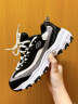 Skechers斯凯奇拼接厚底老爹鞋女休闲运动鞋149906黑色/自然色/BKNT36 实拍图