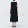 无印良品 MUJI 女式 强捻 无袖连衣裙 女装裙子夏季 纯棉全棉 BC2JNC4S 黑色 M (160/84A) 晒单实拍图