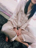 金三塔睡衣女真丝桑蚕丝可外穿凉感短袖睡衣两件套家居服礼物 [推荐]香妃色 M 实拍图