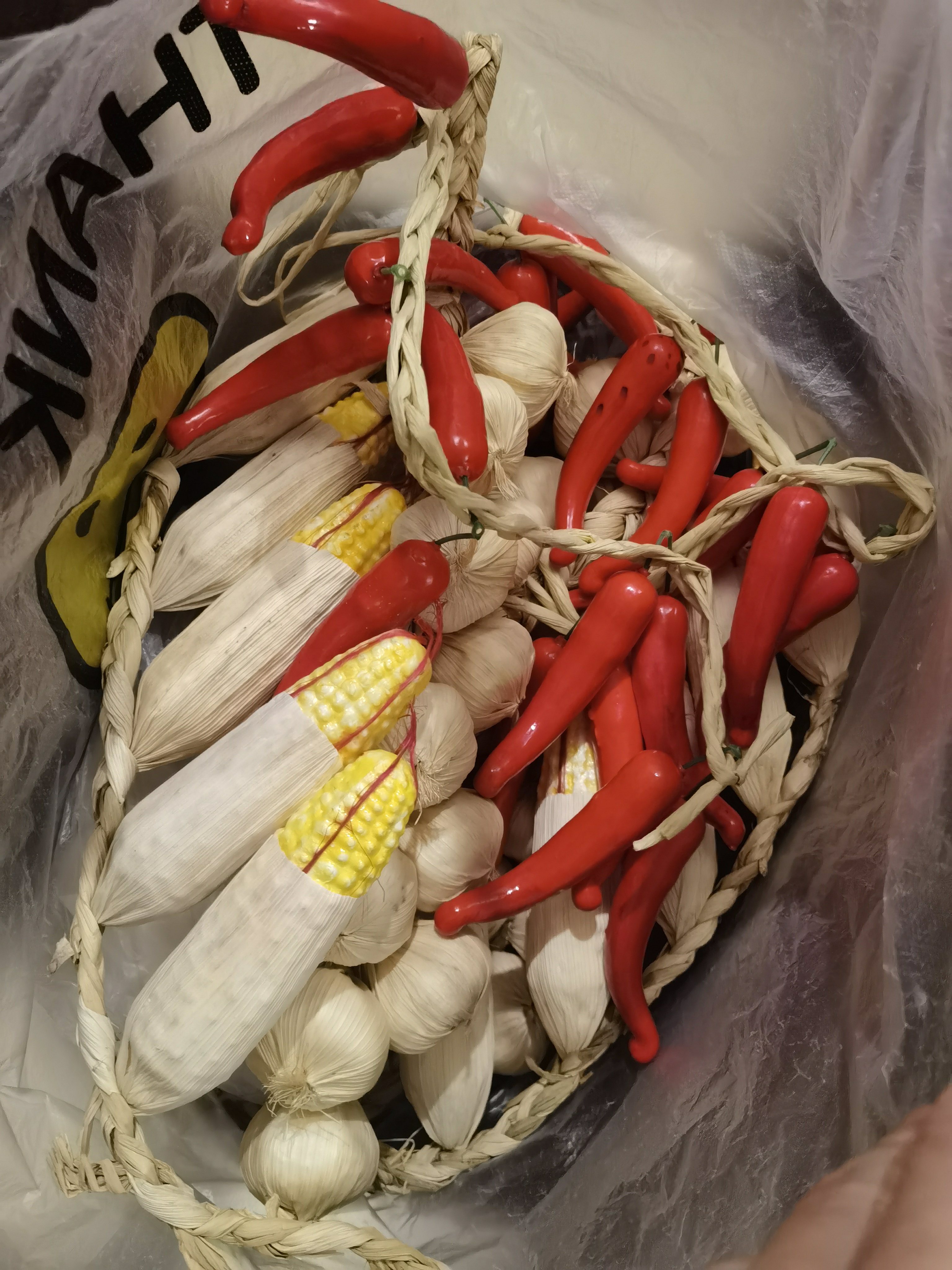 荣花施 仿真辣椒串农家乐饭店装饰品蔬菜模型摆设摆件道具白蒜串挂件 10头红尖椒【1串】 实拍图