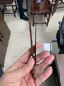 祥业大茶夹家用竹制单个功夫茶具配件防滑茶杯茶叶夹子茶镊子茶道工具 竹钉-黑檀木茶夹H款 实拍图