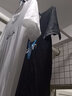 诚宜佳【3件装】纯棉短袖T恤男新款大码半袖男打底衫t恤圆领印花男半袖 KY7白+点线铁灰+蓝v黑 L 建议 120/135斤 实拍图