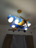 飞机灯吊灯儿童卧室灯男孩宝宝房间灯创意幼儿园童装店铺灯造型灯 黄色飞机灯-送4个E14灯泡 晒单实拍图