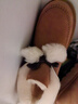 UGG秋季女士舒适蝴蝶结翻折鞋口懒人毛毛鞋1153517CHE|栗色41 实拍图