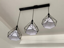 ARROW箭牌照明 吊灯LED餐厅灯现代简约创意时尚浪漫餐厅吧台吊灯 钻石几何餐厅3头送LED光源 实拍图