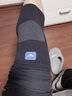 美津浓（MIZUNO） 运动护膝男女保暖护腿篮球羽毛球跑步登山健身运动护具髌骨带 黑灰色（单只装）无防滑条 L 实拍图