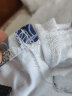 GOOMIL LEE短袖T恤女ins潮白色半袖夏装新款韩版宽松女士夏季上衣 810蓝色方块 2XL 晒单实拍图