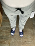 真维斯（Jeanswest）休闲裤男秋冬季男裤休闲长裤男士裤子户外运动透气弹力直筒长裤 木斯林-8813浅灰束脚 XL -（建议110斤-130斤） 实拍图