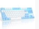 MageGee MK-STAR 迷你游戏机械键盘 商务办公舒适键盘 有线背光便携键盘 笔记本电脑外设键盘 蓝白色 红轴 实拍图
