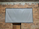 乐佳达抗光金属幕布简易折叠挂钩家用投影幕布高清免打孔办公商务投影仪电影院 挂钩款 133英寸16:9 (长3*宽1.6米) 实拍图