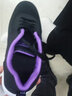 轩途诗休闲鞋女夏季软底透气鞋子女气垫女鞋运动跑步鞋女大码红色健步鞋 网面黑紫 39 实拍图
