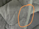 飞天 秋冬抱枕被子两用抱枕毯 加厚加大办公室靠垫被抱枕汽车内折叠 灰色(有拉链) 加厚4斤大号1.5*2.1m 实拍图