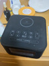 美时（homtime） HS1-PD无线充电蓝牙音箱闹钟音响USB收音机酒店民宿桌面时钟多功能卧室床头手机15W无线充电器 黑色（插电源使用） 实拍图