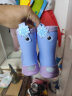 迪士尼儿童雨鞋女童小学生防滑中筒小孩水鞋宝宝雨靴 F6102F蓝紫 190mm  实拍图