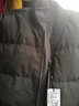 千纸鹤男装短款男士羽绒服新款商务休闲保暖防寒棒球领外套男爸爸冬装 02C绿色 XL 实拍图