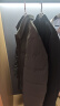海澜之家（HLA）羽绒服男款轻商务时尚翻领外套男冬季 蓝灰54 XL 180/96A 推荐151~164斤 实拍图