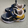 哈比熊童鞋儿童运动鞋男童鞋春秋款革面休闲鞋轻便软底潮鞋 灰蓝黄26码 实拍图