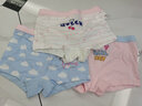 恒源祥3条装95棉儿童内裤春夏季女学生舒适透气女童平角短裤四角短裤头 红樱桃 3条 130建议身高115-125体重40-50斤 实拍图
