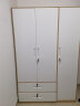 金经金属钢制简约现代衣柜家用收纳卧室小户型组合铁皮柜衣橱长1.2米二抽 实拍图