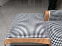 钟爱一生雪尼尔沙发垫套装四季沙发罩套巾全盖防滑千鸟格坐垫组合贵妃通用 千鸟格 黑白格 90cm*70cm 扶手巾单片 实拍图