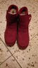 雅森东北冬季加厚雪地靴女高帮棉鞋女中老年人加绒防滑妈妈鞋短筒靴子 R7深红色 41 实拍图