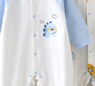 INSLABE 婴儿连体衣纯棉新生儿哈衣爬服初生宝宝衣服长袖无骨春秋内衣 2件四季款对开-恐龙蓝色组合 80码(建议9-12月20-24斤) 实拍图