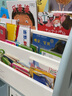 也雅儿童书架 简易书柜落地收纳架置物架 玩具收纳整理架绘本架 6层书架 2只收纳凳 实拍图