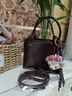 京智今年流行包包女秋冬百搭2025新款潮时尚斜挎手提小拎包水桶包 咖啡色【送挂件】 实拍图