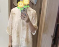 俞兆林（YUZHAOLIN）妈妈夏装2025新款套装洋气老太太雪纺上衣中老年人女奶奶夏季衣服 黄色+(M001米白裤) 2XL [推荐105-120斤] 实拍图