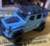 IQG1:24奔驰G550合金模型回力声光仿真模型儿童玩具汽车摆件礼物 22cm C2421-1:24奔驰G550-盒-蓝 晒单实拍图