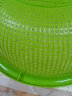 茶花洗菜篮子沥水篮塑料加厚滤水筛厨房客厅水果盆篮洗菜盆 34cm绿色 实拍图