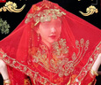东之天地 新娘红盖头结婚半透明头纱秀禾服苏绣蒙头喜帕中式婚礼红色头巾 98*98cm【举案齐眉】红盖头1条 实拍图
