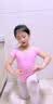 艾舞戈儿童舞蹈服女童夏季网纱芭蕾舞裙跳舞练功服套装幼儿中国舞体操服 粉色-短袖 130 码 身高110-120cm体重38-48斤 实拍图