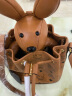 (现货)MCM女包单肩包兔子水桶包印花logo斜挎包 棕色MWDAAXL03CO 晒单实拍图
