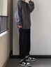回力开衫卫衣男春秋季新款简约外套男纯色连帽上衣服 深灰色 XL （建议体重145-165斤） 实拍图