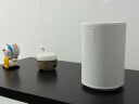 SONOS Era 100 WIFI无线蓝牙音箱 One升级版 环绕可组合 家用桌面客厅卧室书架 家庭影院迷你音响 白色 实拍图